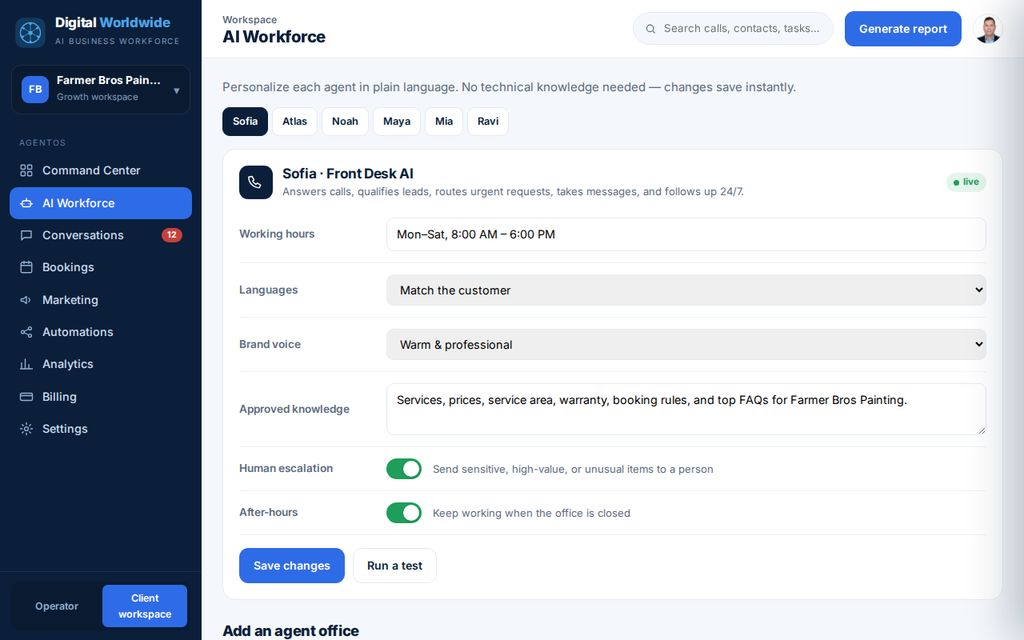 AgentOS agent personalization